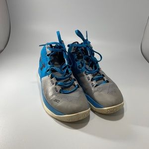 Under Armour Curry 2 II Electric Blue Size 6y Steel Grey 2016 Basketball RARE